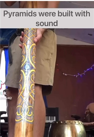 The power of sound resonance to achieve acoustic levitation is very real and was used by the ancients to move huge multi ton rocks. This is a technology we are only now beginning to replicate and understand. However, it has been and still is used by certain monks who have kept the secret alive. **Edit** I'm not implying that Egyptians used didgeridoos, the didgeridoo is just an example that instruments can move objects and of course this is on a small scale and would need much more sound to move