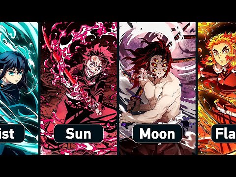 All Breathing Forms in Demon Slayer