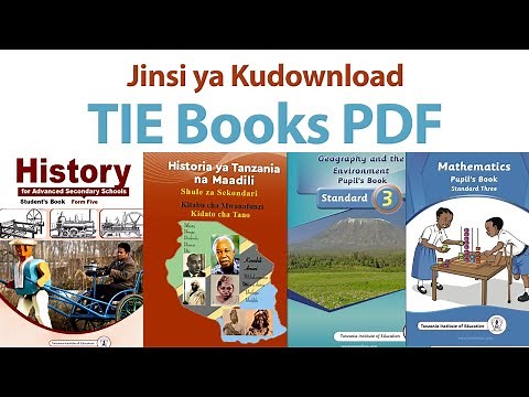 Jinsi ya Kudownload TIE BOOKS PDF Bure Online