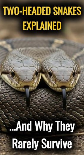 TWO HEADED SNAKES EXPLAINED...And Why They Rarely Survive #viralshorts