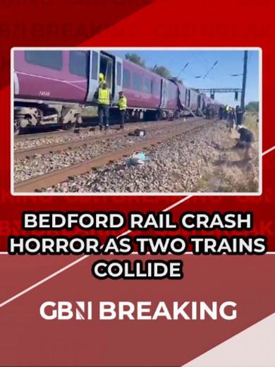 BREAKING: Passengers have been left seriously injured after two train collided this afternoon. Graphic footage taken by passengers reveal two East Midlands Trains services smashing into each other on the tracks. The crash appears to have affected surrounding services, with Thameslink reporting blocked lines between Luton and Bedford