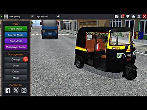HOW TO ADD AUTO RICKSHAW IN BUS SIMULATOR INDONESIA | RICKSHAW MOD | BUS SIMULATOR INDONESIA MOD