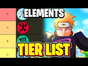 NINJA TIME ELEMENT TIER LIST! (What Is The Best Element In Ninja Time?) Roblox