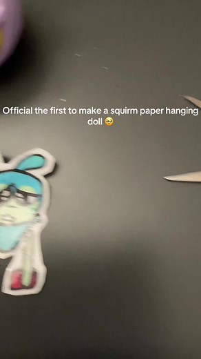 Create Your Own Squirm Paper Hanging Doll
