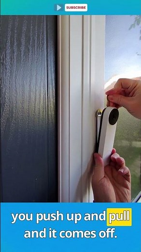 How do you dismount your Google Nest Doorbell to charge? #nest #google #doorbell