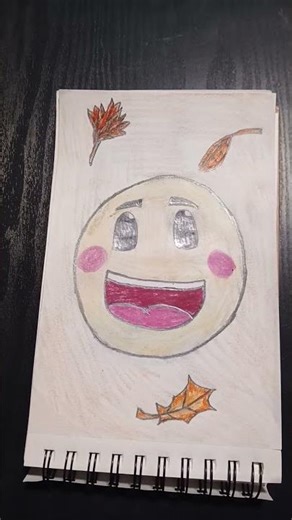 Fall Smiley Face Drawing