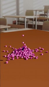 Falling block satisfying 3d animation #blender3d #3d