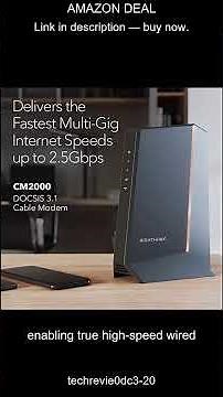 Experience lightning-fast internet with the NETGEAR Nighthawk 32x8 DOCSIS 31 Cable Modem