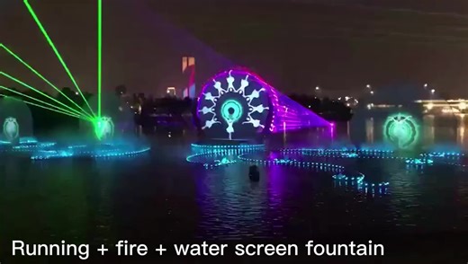Fenlin Large 3D Hologram Projection Water Screen Fountain for Outdoor