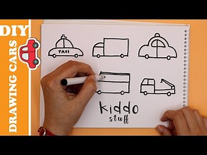 HOW TO DRAW CARS EASY FOR KIDS🚗