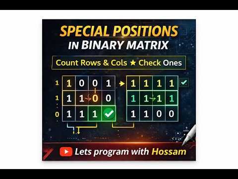 1582. Special Positions in a Binary Matrix