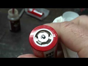 How to Make Flat Top Battery Cell into Button Top