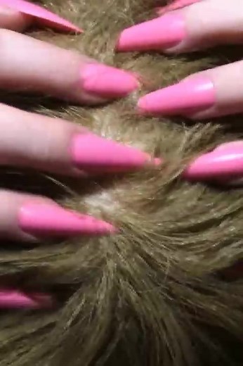 ASMR Scalp Scratching #asmr #scalp #fyp #scratch #foryou #tingles #asmrsounds #sleep #tingly #calm #relax #longnails #scratching #headscratcher #fypシ
