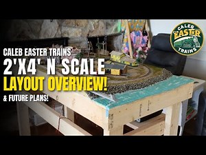 2x4 N Scale Florida Layout Overview! - Caleb Easter Trains