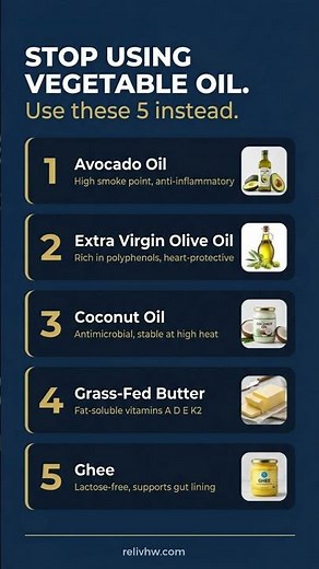 STOP using VEGETABLE OIL: Use these 5 instead!