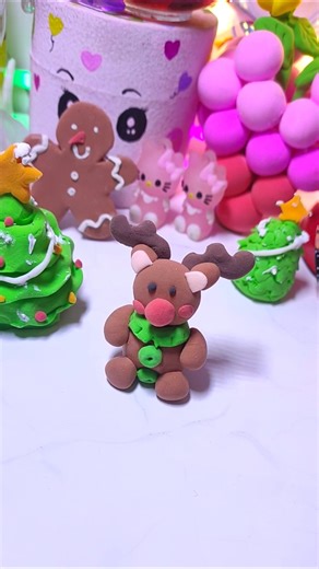 Mini Christmas Bear Clay Art ✨🧸#shorts #diy #bear #christmas #viral #ytshorts #viralvideo #diycraft