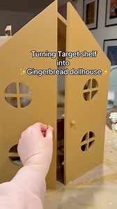 The coziest Christmas craft to do as a whole family. 🥰 #miniatures #target #dollhouse #maileg #christmascrafts #gingerbreadhouse | Melissa Miller Photography