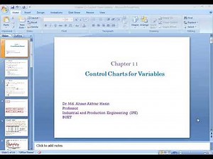 Quality Control- Control Charts for Variables (part 2) by Dr. Hasin( IPE,BUET) in Bangla
