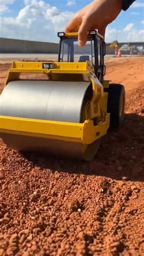 Giant RC Road Roller Unboxing & Soil Crushing Test | Heavy Construction Toy Vehicle