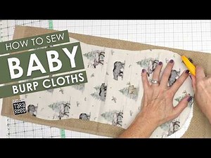 How to Sew a Baby Burp Cloth - Baby Gift Ideas to Sew