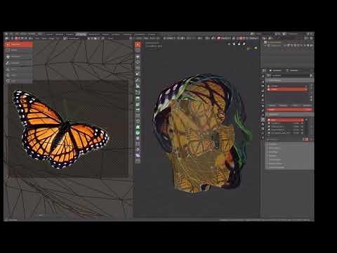 #015 Blender 2.80 Beta create a SecondLife tattoo with projection paint