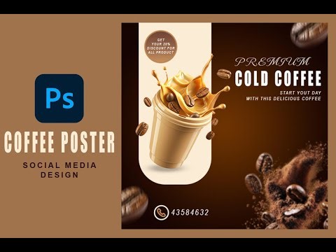 Create a VIRAL Coffee Poster for Social Media - Photoshop Tutorial for Beginners