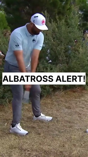 Jon Rahm ALBATROSS From The Rough👍