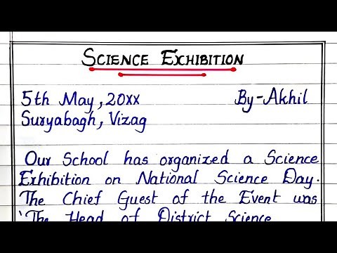 Report Writing On SCIENCE EXHIBITION | How to Write A Report on Science Exhibition | Science Expo