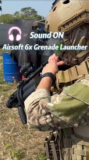 Tactical 6-Shot Grenade Launcher Loadout 🛡️ #airsoft #milsim #tactical