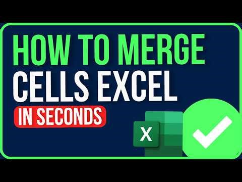 HOW TO MERGE CELLS IN EXCEL 2026 (Easy Tutorial) | How to Merge Cells in Excel Without Losing Data
