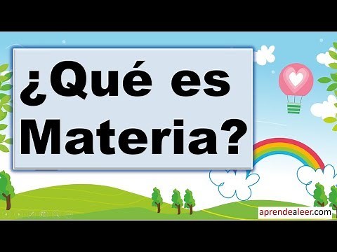 ¿Que es materia? - para niños de tercer grado de primaria