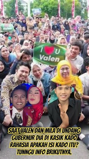 saat valmil di undang gubernur dia dikasik kado rahasia #konsermusik #indosiar #valmil