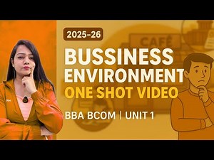 Business Environment Unit 1 Complete Lecture | Meaning to Limitations | BBA BCom Exam 2025-26