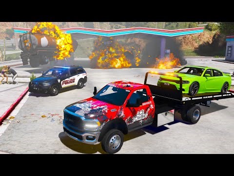 Tragic Explosion While Towing Cars in GTA 5 RP!