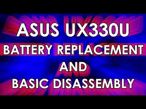 ASUS UX330U Battery Replacement and Basic Disassembly - Jody Bruchon