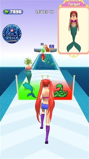 Build A Mermaid or Snake Girlfriend Level-41 Gameplay. #games #shorts #13million#snake #mermaid