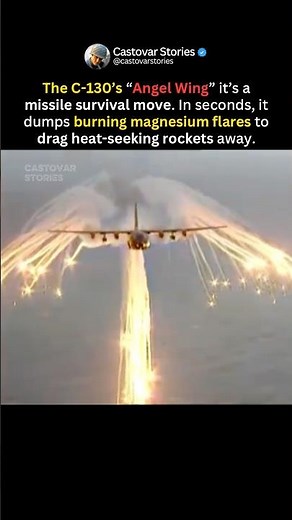 The C-130 “Angel Wing” Missile Trick #shorts