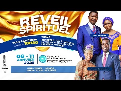 🔴CULTE D'APOTHEOSE DU LANCEMENT DE L'ANNEE // Evg Paul NOUZIAYOVO