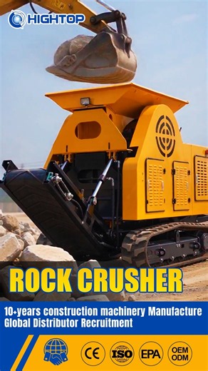 🏗 HIGHTOP Tracked Mobile Rock Crusher ⛰