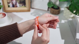 Sumind 12 Pcs Fall Risk Bracelet Emergency Alert Wristband for Elderly Patient Wristbands Fall Risk Silicone Rubber Bracelets for Men Women Old People Gifts(Orange)
