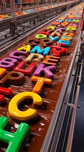 abcd letter chocolate factory #abcd #cocomelonlover #colorfulletters #kidsvideos #kids