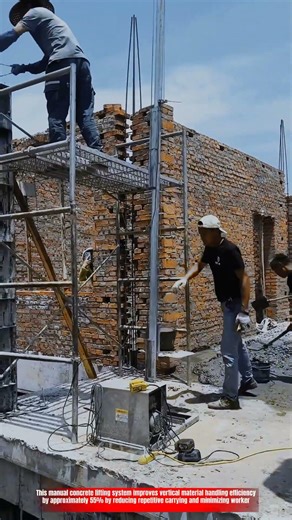 Innovative Manual Concrete Lifting System: Best Efficient Vertical Material Transfer