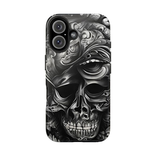 Abstract Skull Phone Case: Dark Art iPhone Case - Etsy