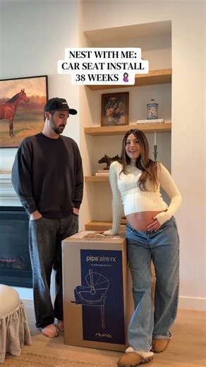 Shylah May on Instagram: "Part 11: NEST WITH ME 🍼🐑 unbox and install our car seat! #thirdtrimester #pregnant #nestwithme #carseat"