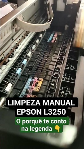 COMO LIMPAR MANUALMENTE A IMPRESSORA EPSON L3250 #grafica #dicas #graficarapida #impressora