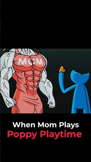 When Mom Plays Poppy Playtime Ch-1 Animation 😱