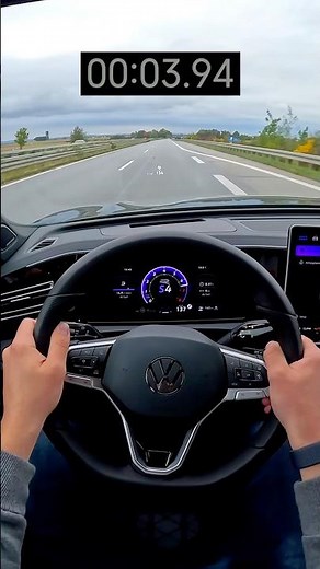 VW Tiguan 2.0 TSI | 265PS | 100-200 km/h Acceleration on Autobahn