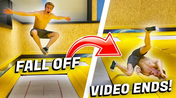High Stakes Trampoline Challenge: One Fall Ends It All