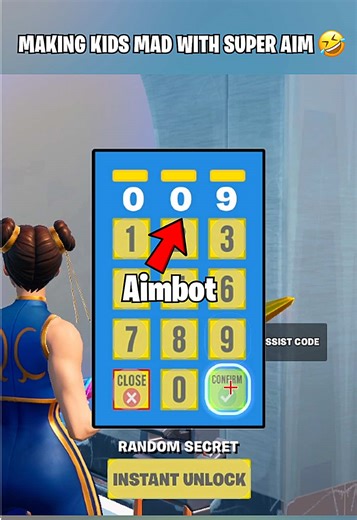Trolling Kids with Super Aim in Fortnite