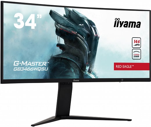 iiyama - G-Master GB3466WQSU-B1 Immerse yourself in the game with the curved GB3466WQSU Red Eagle with FreeSync Premium Pro.